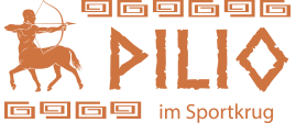 Logo: Pilio im Sportkrug